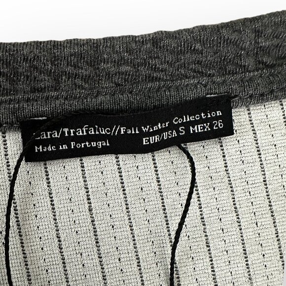 NWT Zara Trafaluc Grey Stretchy Tunic/Dress - Size Small - Picture 8 of 10